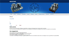 Desktop Screenshot of novotone.be